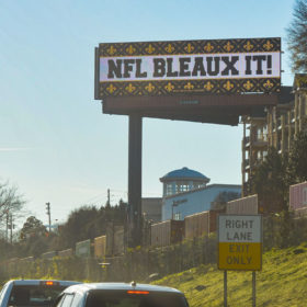 NFL Bleaux It Billboard in Atlanta
