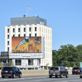 formetco digital billboard on ervin buiding